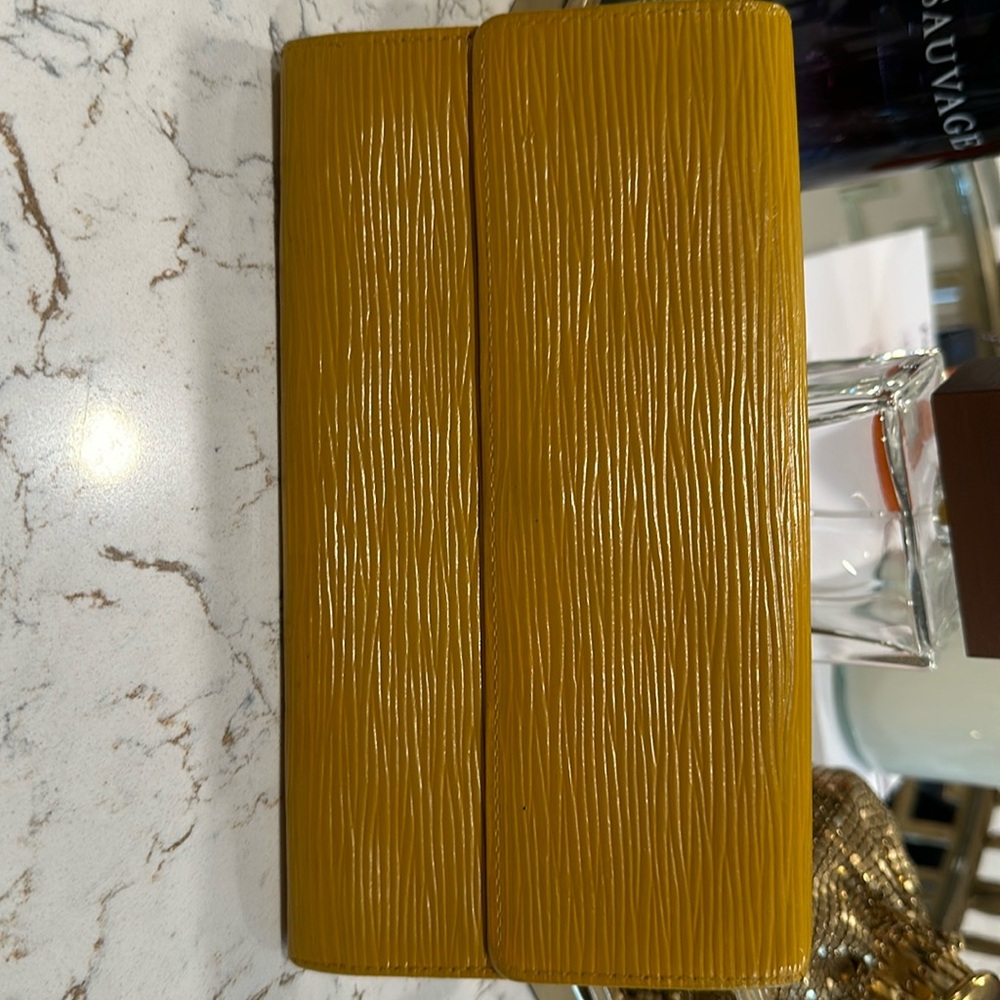 Louis Vuitton Yellow and Purple Clutch